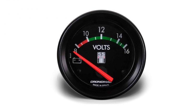 Voltímetro 60mm 12V SS