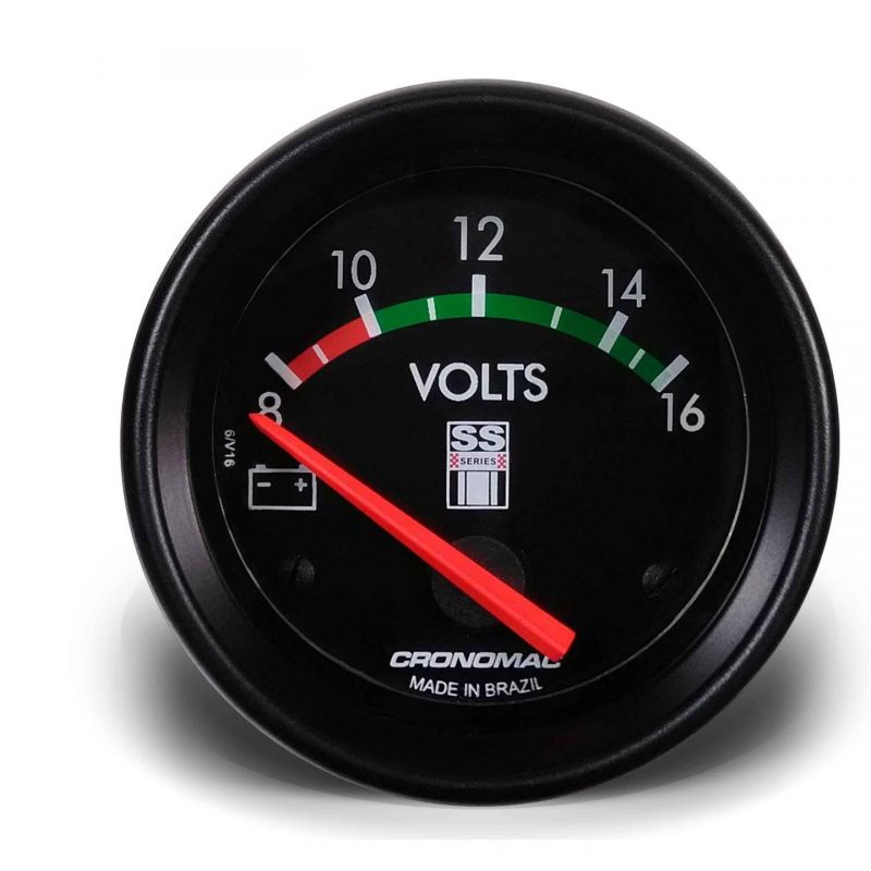 Voltímetro 60mm 12V SS