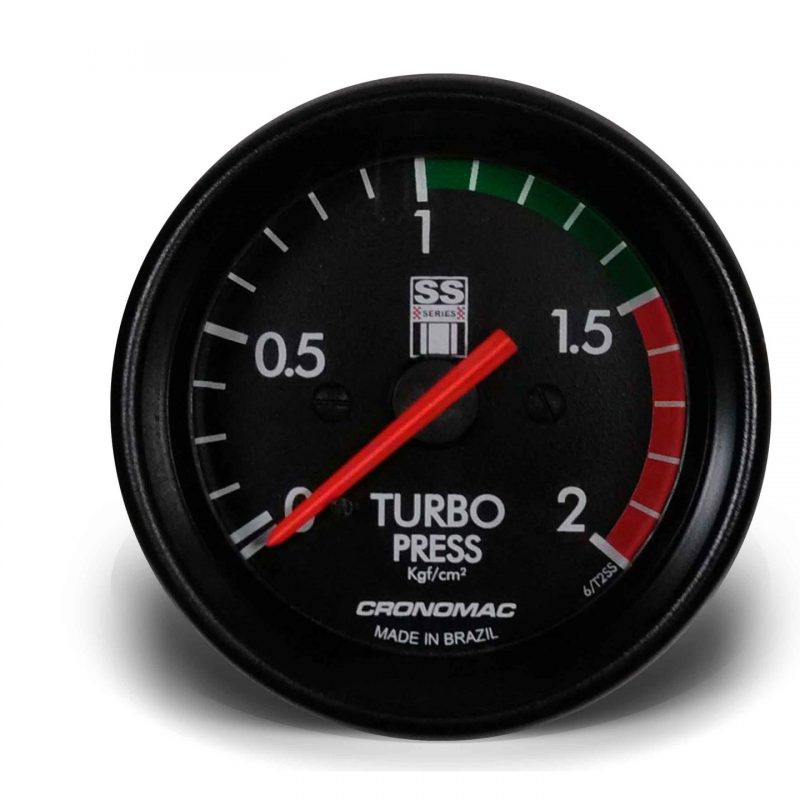 Manômetro PressãoTurbo 60mm Mecânico 2kg SS