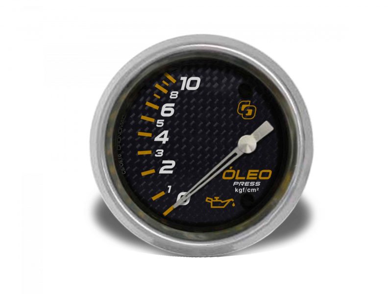 Manômetro Óleo 60mm Elétrico 10kg Carbono