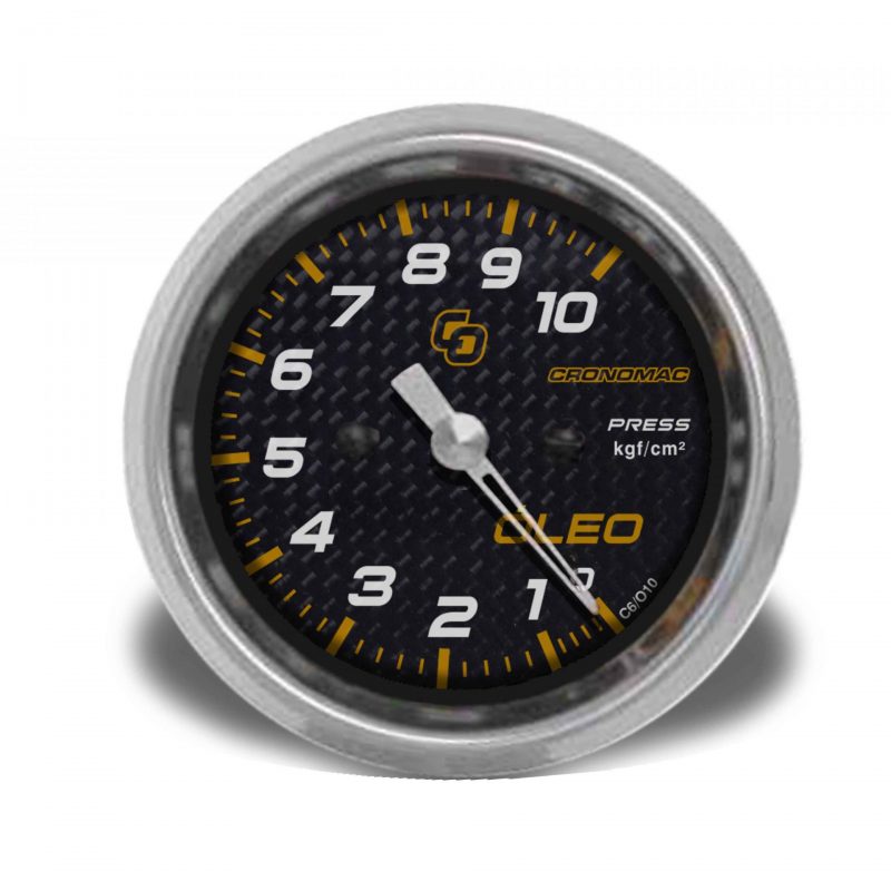 Manômetro Óleo 60mm Mecânico 10kg Carbono
