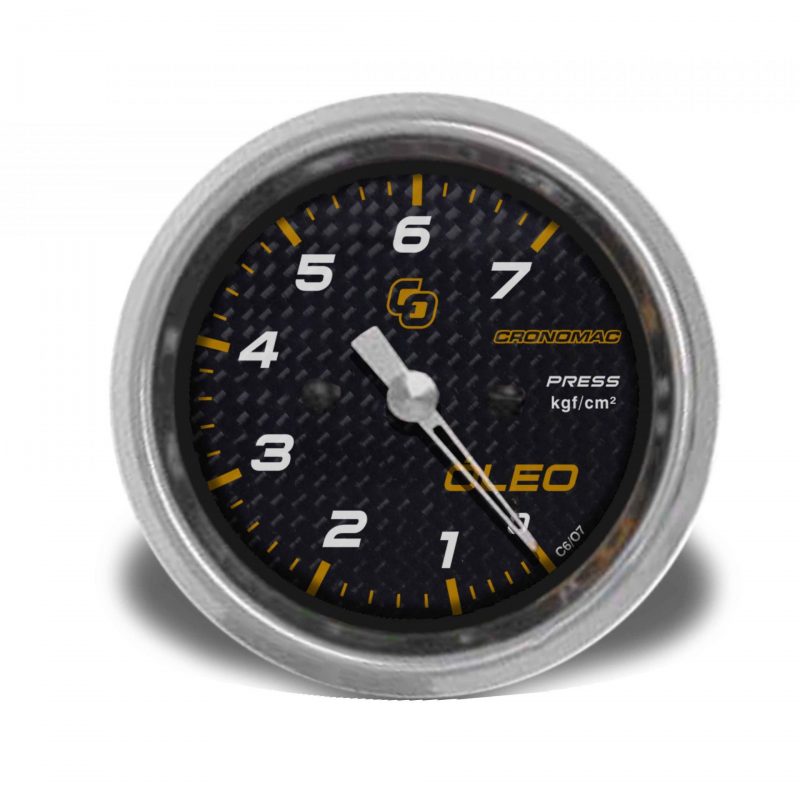 Manômetro Óleo 60mm Mecânico 7kg Carbono