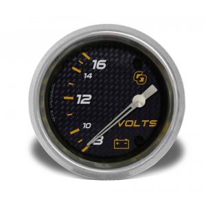 Voltímetro 60mm 12V Carbono