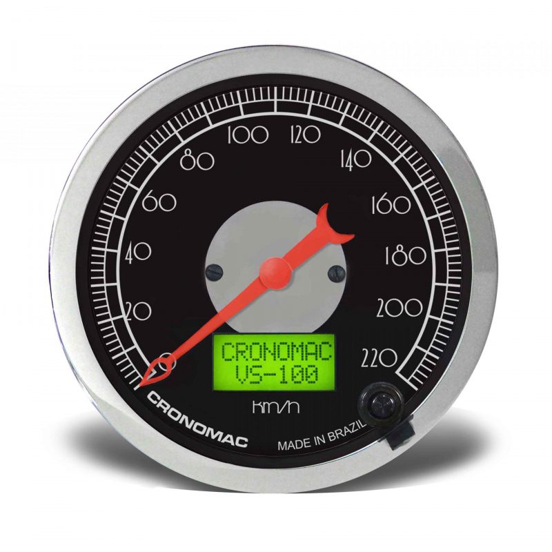 Velocímetro 100mm Eletrônico 220kmh Display Digital HOT Black