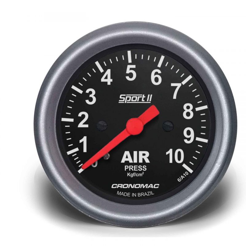 Manômetro Pressão Ar 60mm Mecânico 10Kg Sport II