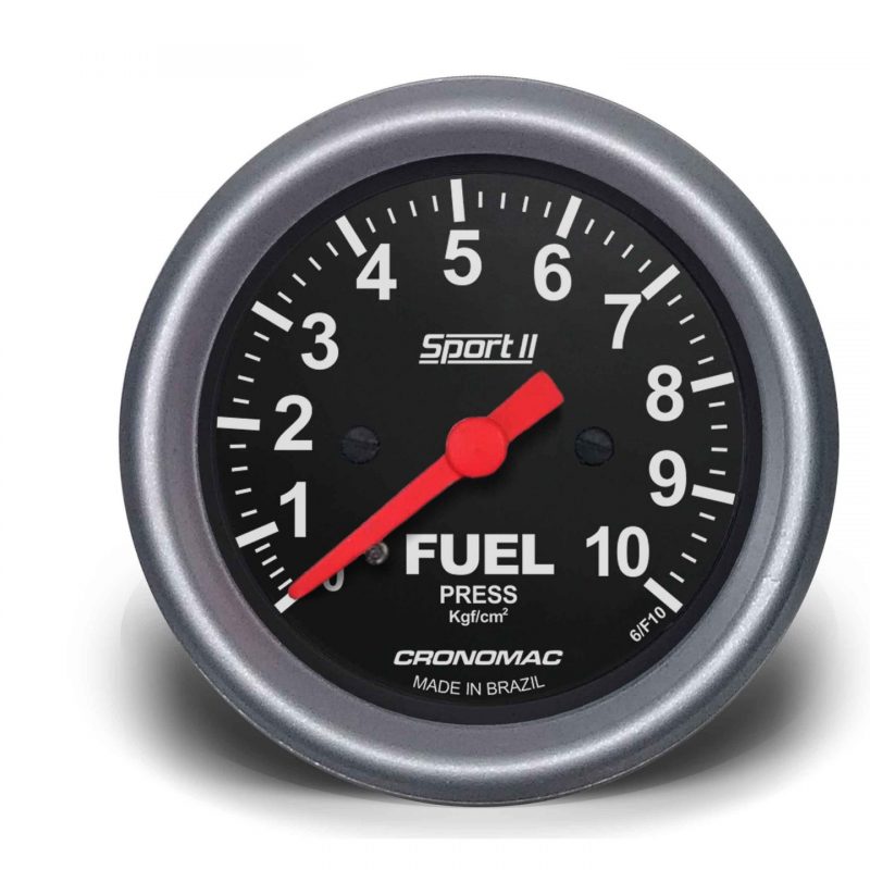 Manômetro Pressão Combustível 60mm Mecânico 10kg SPORT II