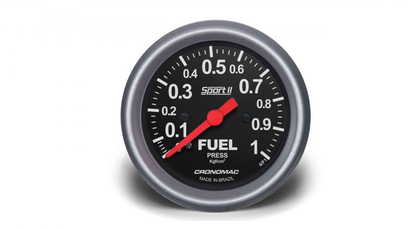 Manômetro Pressão Combustível 60mm Mecânico 1kg SPORT II