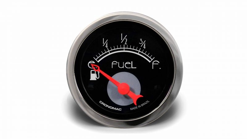 Indicador de Nível de combustível 52mm HOT Black