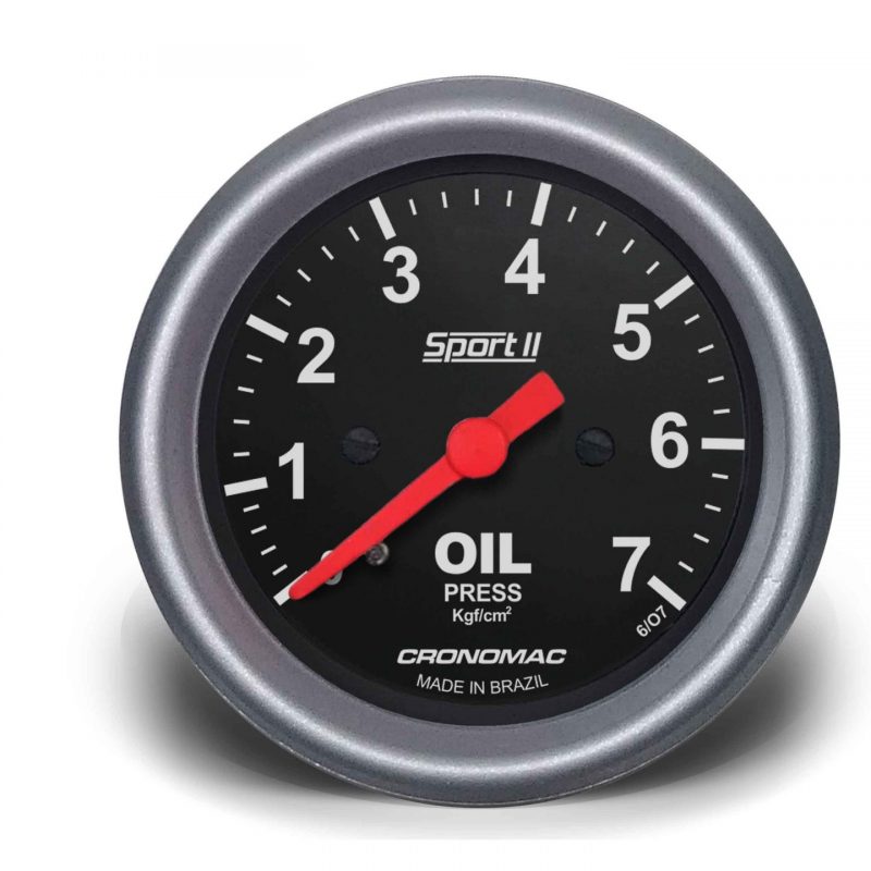 Manômetro Óleo 60mm Mecânico 7kg SPORT II