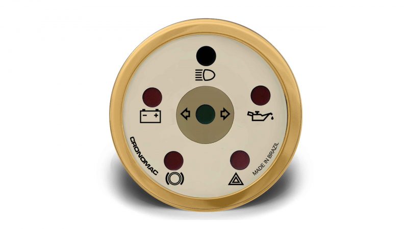 Sinaleira 52mm Elétrica HOT Gold