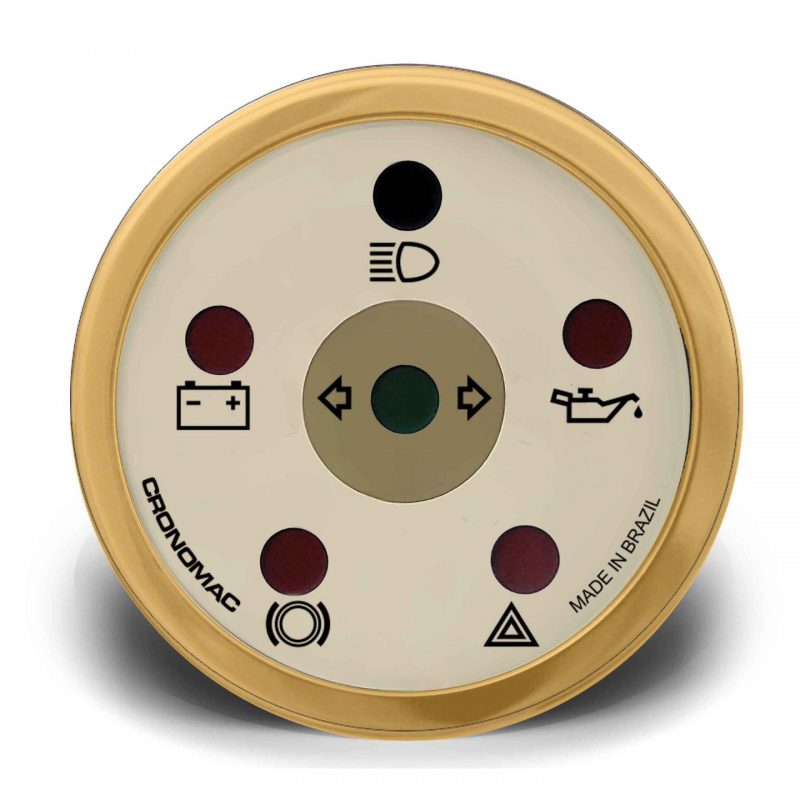 Sinaleira 52mm Elétrica HOT Gold
