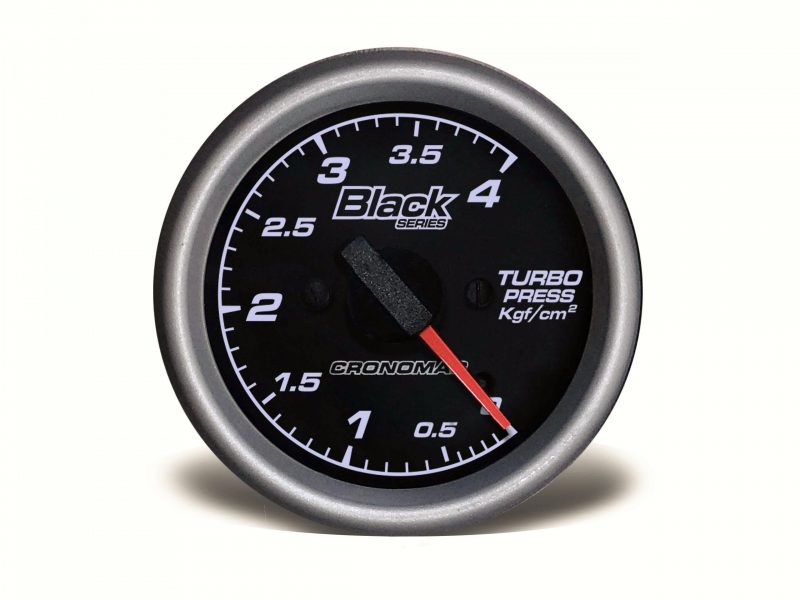 Manômetro Pressão Turbo 60mm Mecânico  4kg BLACK Series