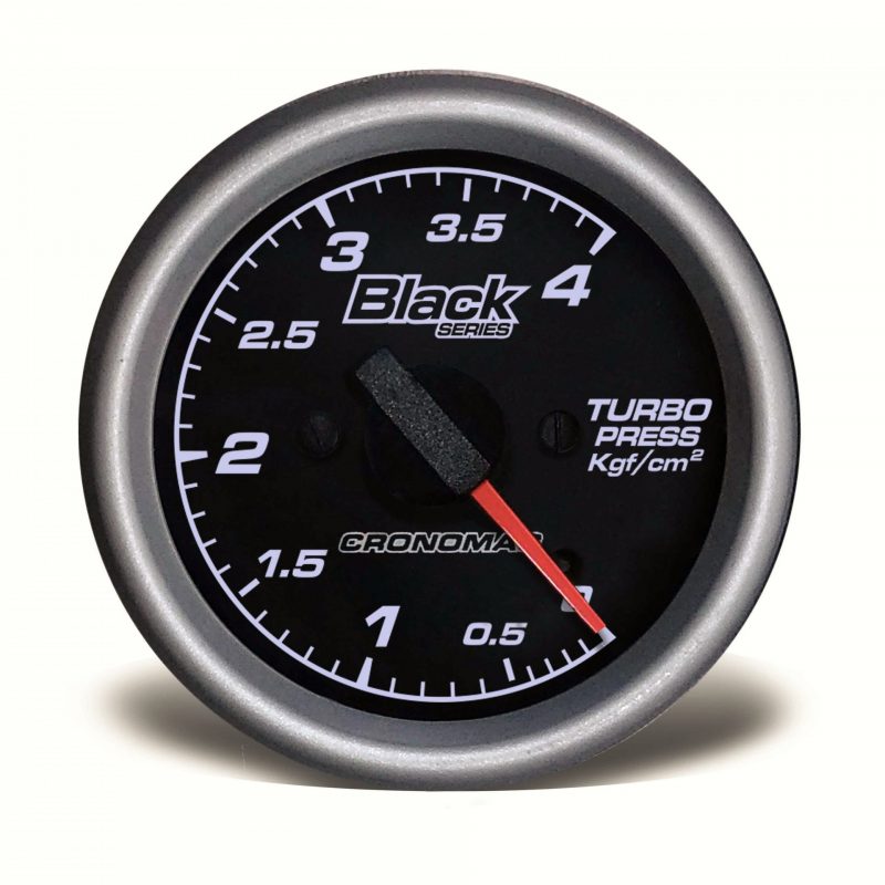 Manômetro Pressão Turbo 60mm Mecânico  4kg BLACK Series