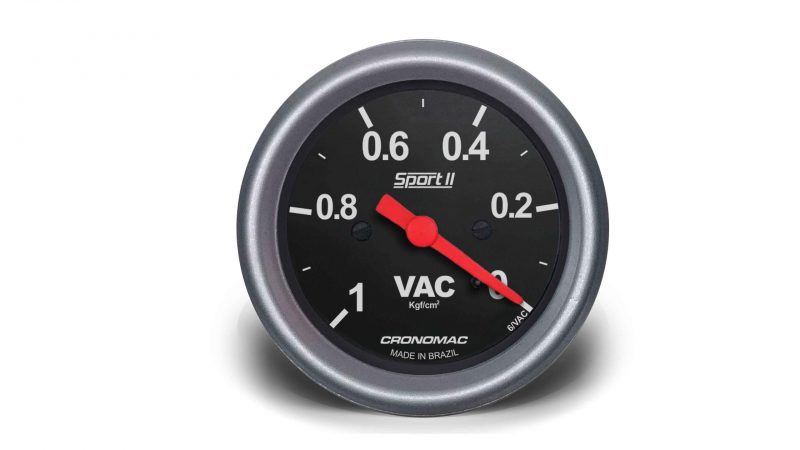 Manômetro Vácuo 60mm Mecânico Sport II
