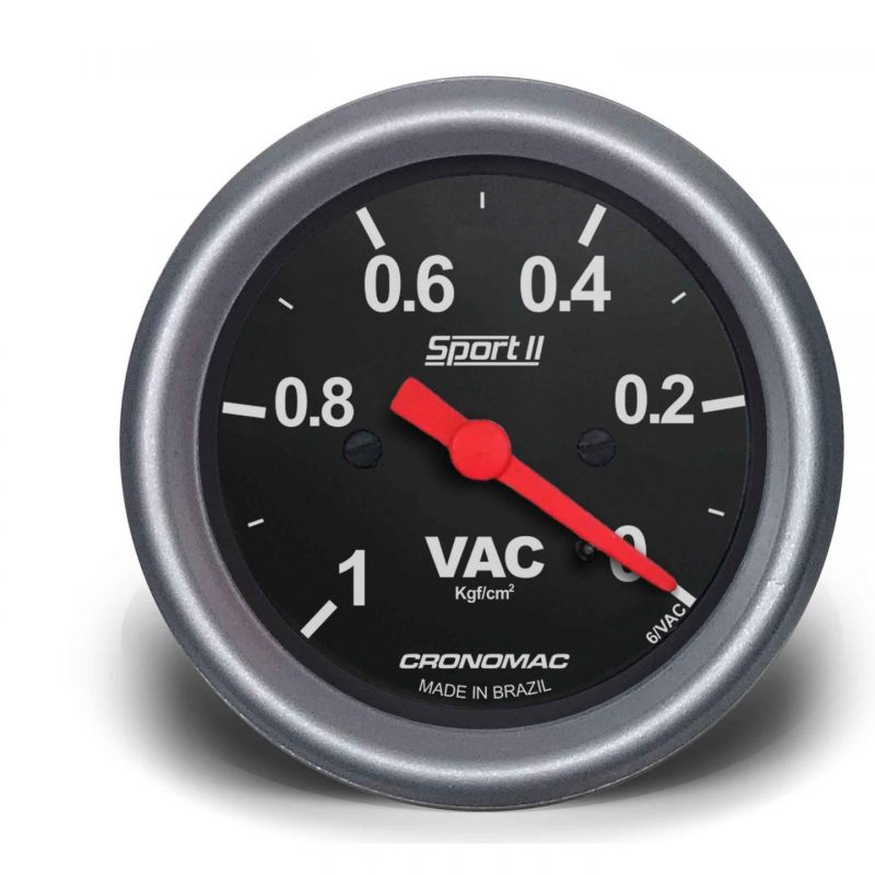 Manômetro Vácuo 60mm Mecânico Sport II