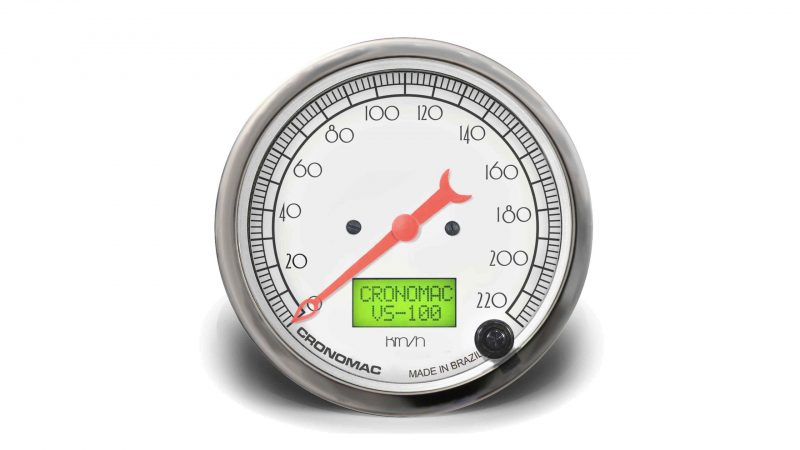 Velocímetro 100mm Eletrônico 220kmh Display Digital HOT Silver