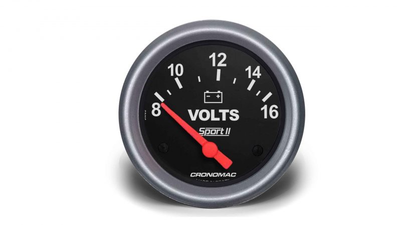 Voltímetro 60mm 12V Sport II
