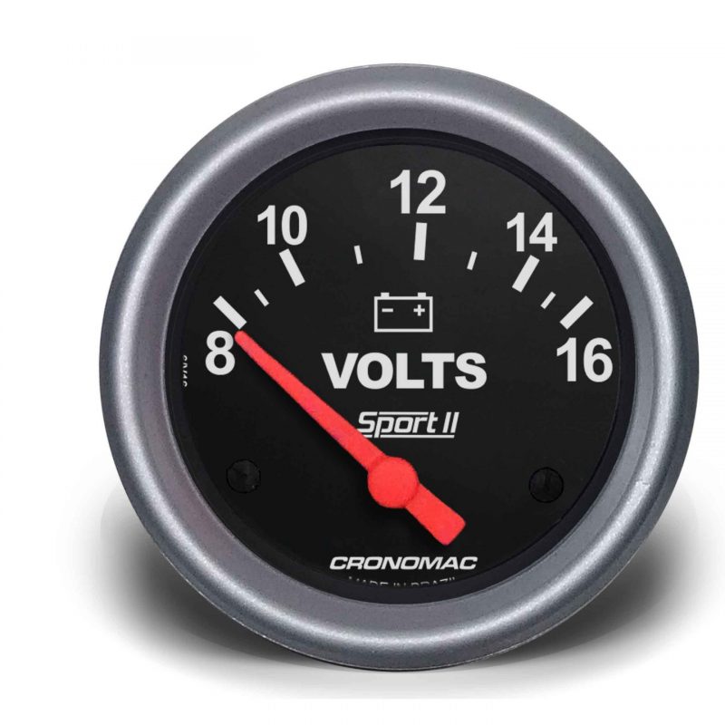 Voltímetro 60mm 12V Sport II
