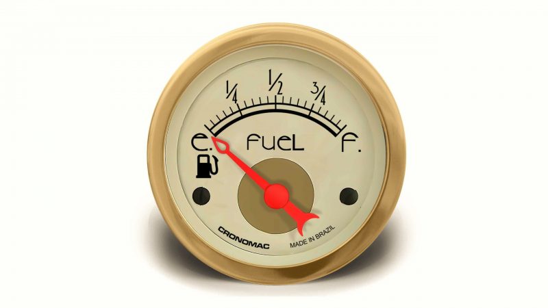 Indicador de Nível de combustível 52mm HOT Gold