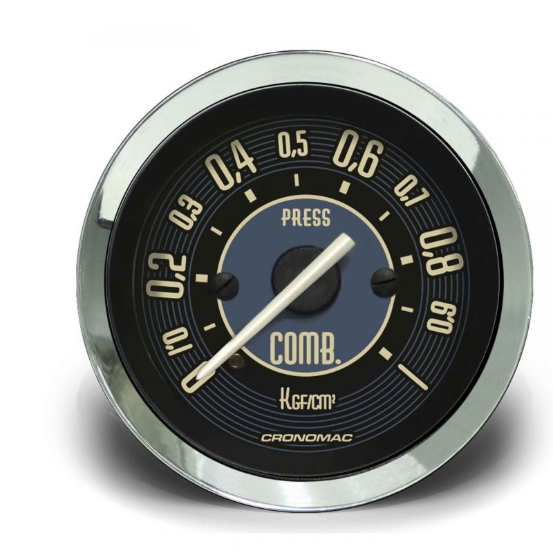 Manômetro Pressão Combustível 52mm Mecânico 1kg VW Bege