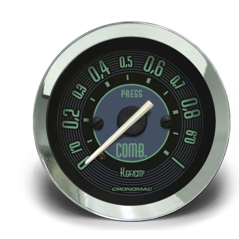 Manômetro Pressão Combustível 52mm Mecânico 1kg VW Verde