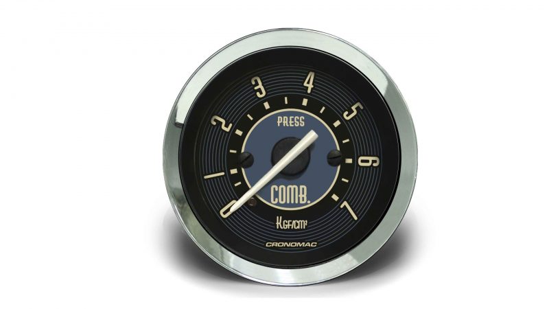 Manômetro Pressão Combustível 52mm Mecânico 7kg VW Bege