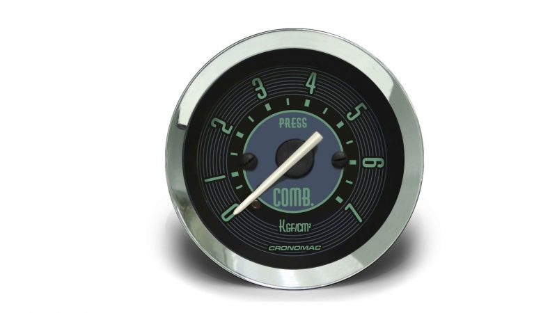 Manômetro Pressão Combustível 52mm Mecânico 7kg VW Verde