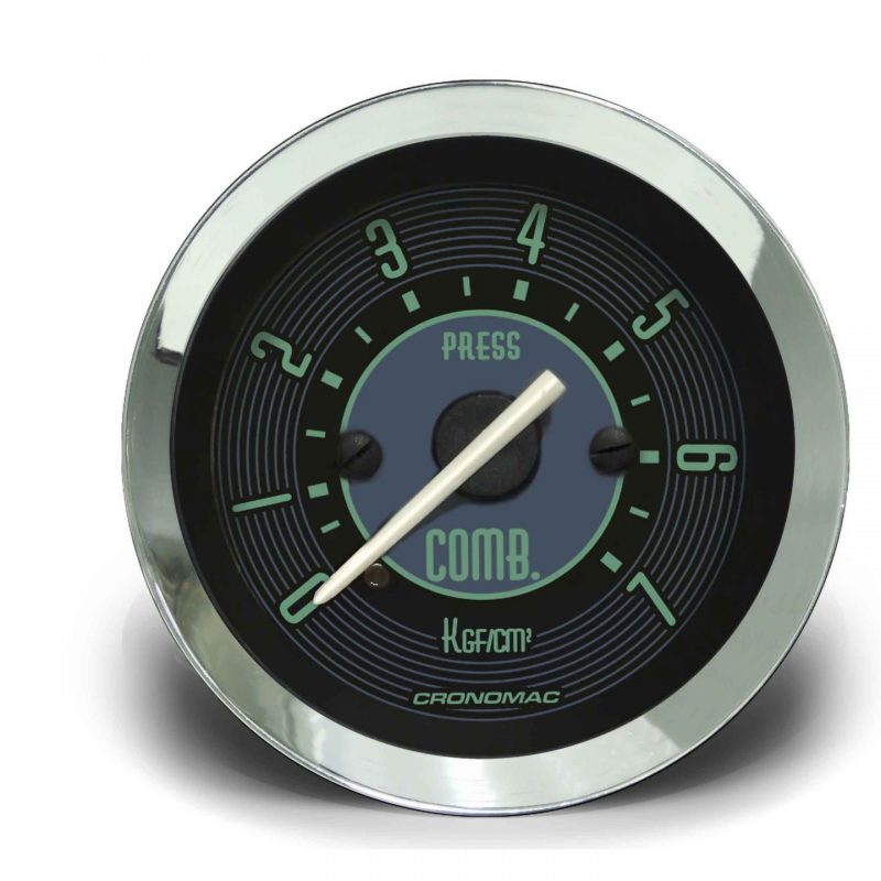 Manômetro Pressão Combustível 52mm Mecânico 7kg VW Verde