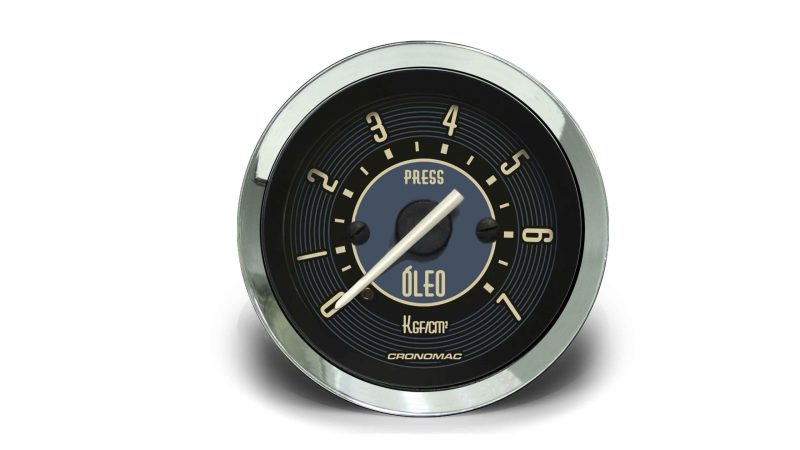 Manômetro Óleo 52mm Mecânico 7kg VW - Bege