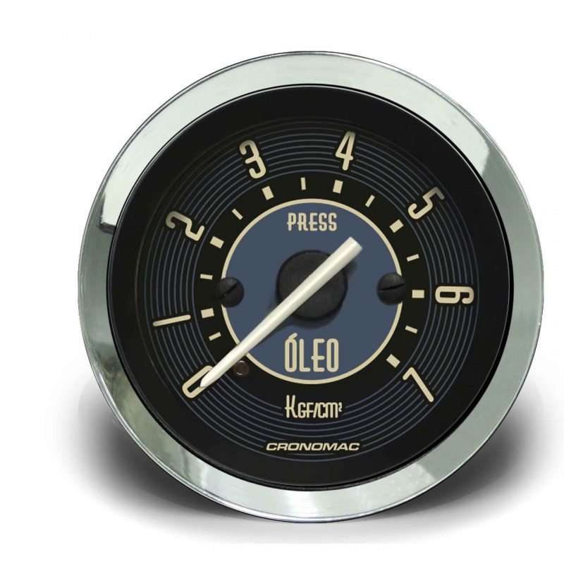 Manômetro Óleo 52mm Mecânico 7kg VW - Bege