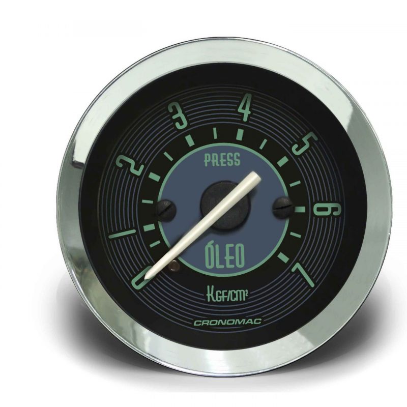 Manômetro Óleo 52mm Mecânico 7kg VW - Verde