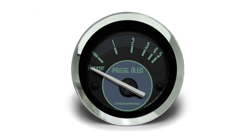 Manômetro Óleo 52mm Elétrico 5kg VW - Verde