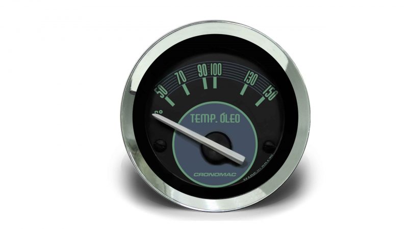 Termômetro Elétrico 52mm Óleo VW - Verde