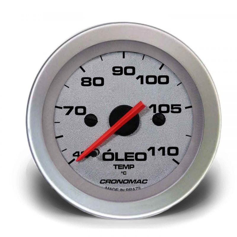 Termômetro Mecânico 52mm Mecânico Óleo 2 metros Racing