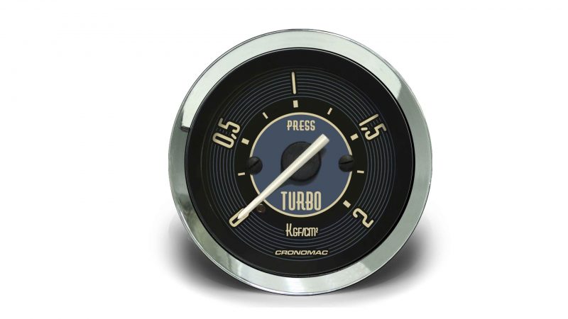Manômetro Pressão Turbo 52mm Mecânico 2kg VW - Bege