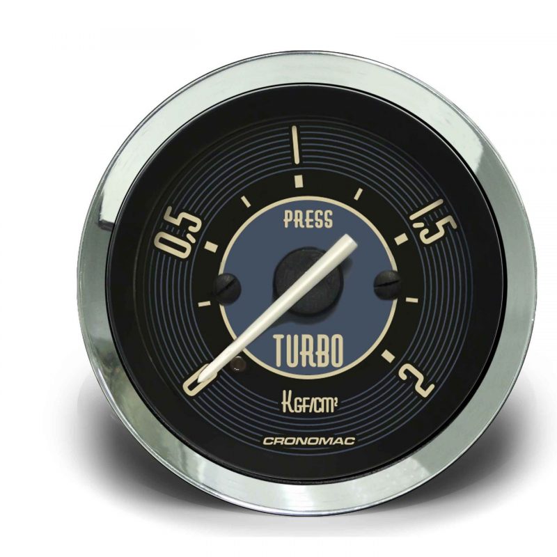 Manômetro Pressão Turbo 52mm Mecânico 2kg VW - Bege