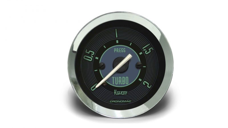 Manômetro Pressão Turbo 52mm Mecânico 2kg VW - Verde