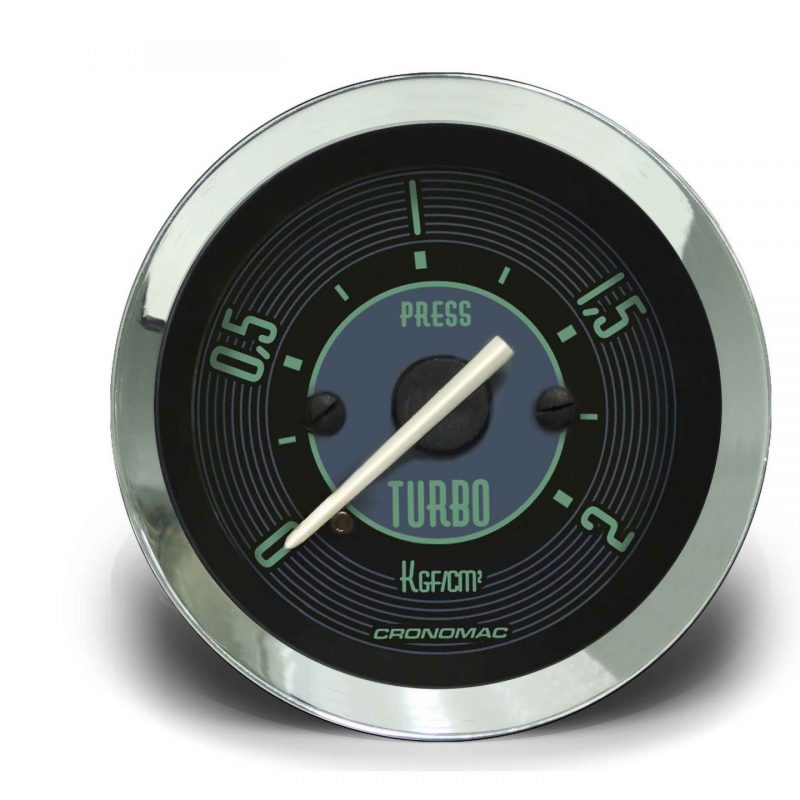 Manômetro Pressão Turbo 52mm Mecânico 2kg VW - Verde