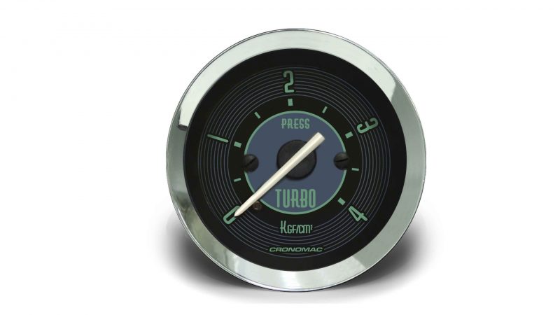 Manômetro Pressão Turbo 52mm Mecânico 4kg VW - Verde