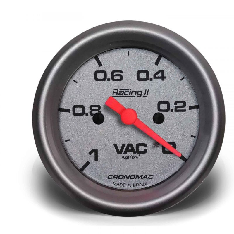 Manômetro Vácuo 60mm Mecânico Racing II