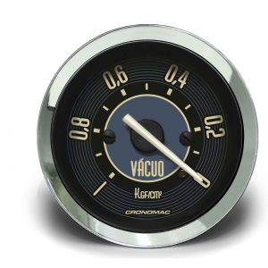Manômetro Vácuo 52mm Mecânico VW - Bege