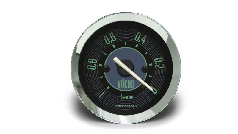 Manômetro Vácuo 52mm Mecânico VW - Verde