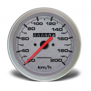 Velocímetro 100mm Mecânico 200kmh Racing W 0.5