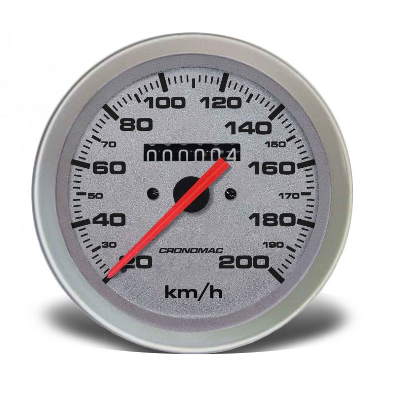 Velocímetro 85mm Mecânico 200kmh  Racing W 0.5