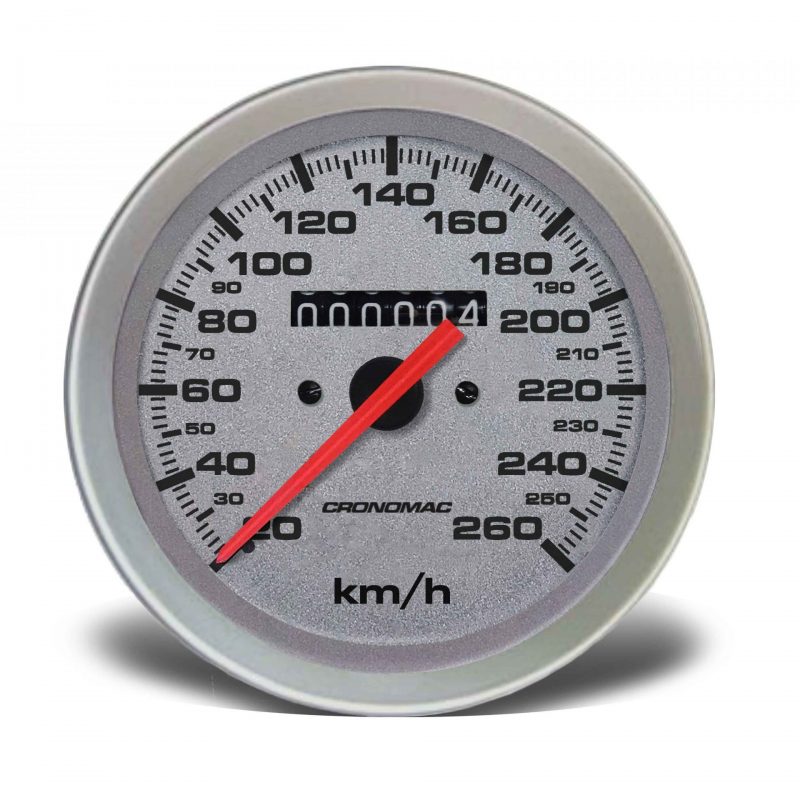 Velocímetro 100mm Mecânico 260kmh Racing W 0.5
