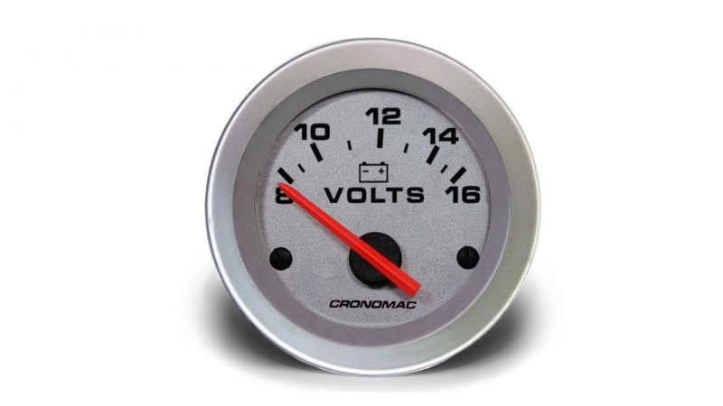 Voltímetro 52mm 12V Racing