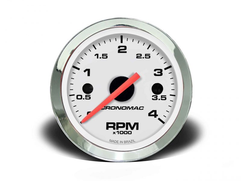 Contagiros 52mm 4.000 RPM DIESEL Croma - Branco