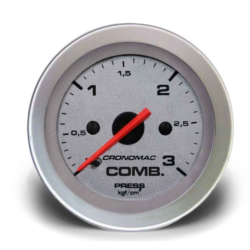 Manômetro Pressão Combustível 52mm Mecânico 3kg Racing
