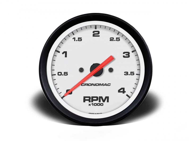 Contagiros 100mm  4.000 RPM DIESEL Street - Branco