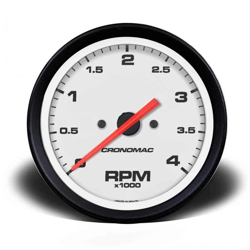 Contagiros 100mm  4.000 RPM DIESEL Street - Branco